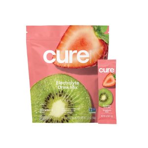 CURE HYDRATION Cure Electrolyte Drink Mix, Strawberry Kiwi, 7.7-gram Packets HM1009