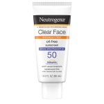 J & J SALES Neutrogena® Clear Face Oil-Free Sunscreen, SPF 50 69968066203
