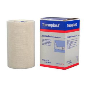BSN MEDICAL Tensoplast® No Closure Elastic Adhesive Bandage, 4 Inch x 5 Yard 0211902