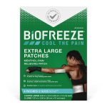 BOXOUT LLC Biofreeze® Menthol Pain Relieving, 2 25x14 cm Patches, 2 20x10 cm Patches 3210195