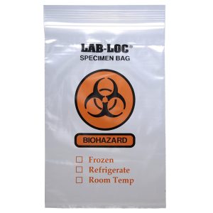 ELKAY PLASTICS Lab-Loc® Specimen Transport Bag with Document Pouch, Zip Closure, 6 x 9 Inch LAB20609