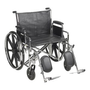 MCKESSON BRAND McKesson Bariatric Wheelchair, 24-Inch Seat Width, 450-lb. Capacity 146-STD24ECDDA-ELR