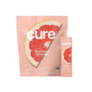 CURE HYDRATION Cure Electrolyte Drink Mix made with Coconut Water, Grapefruit, 7.7-gram Packets HM1004