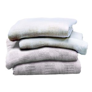 THE PILLOW FACTORY DIVISION Leno White Thermal Blanket, 66 x 90 Inch 49148-010