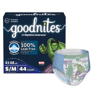 KIMBERLY CLARK GoodNites® Absorbent Underwear for Boys, Small / Medium 40531