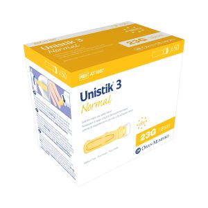 OWEN MUMFORD Unistik® 3 Normal Safety Lancet, 23 Gauge, 1.8 mm Depth AT 1007