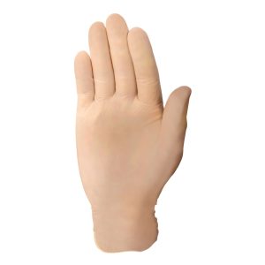 S2S GLOBAL PremierPro™ Vinyl Exam Glove, Medium, Beige 4063