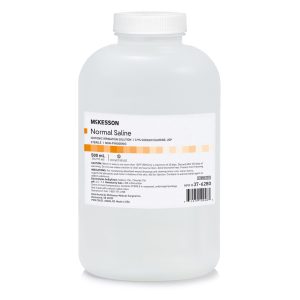 MCKESSON BRAND McKesson 0.9% Sodium Chloride Saline Irrigation Solution, 500 mL Bottle 37-6280