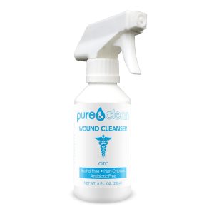 PURE AND CLEAN LLC Pure & Clean Wound Cleanser, 8-ounce Pump Bottle 852421007027