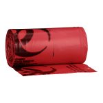 MCKESSON BRAND McKesson Biohazard Waste Bag, 7 – 10 gallon Capacity, 24 x 24 Inch 03-5700