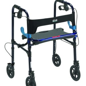 DRIVE DEVILBISS HEALTHCARE drive™ Clever-Lite Four-Wheel Rollator, Blue 10243