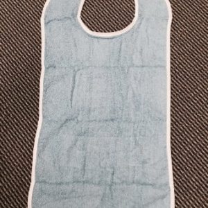 LEW JAN TEXTILE Reusable Adult Bib, Blue, hook-and-loop closure V91-1830BL