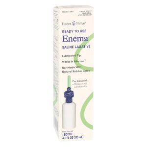 MCKESSON BRAND Foster & Thrive™ Ready to Use Enema Saline Laxative, 4.5 ounces 70677108901