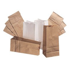 ESSENDANT CO/UNITED STATIONERS White Paper Bag, 5 x 3.13 x 9.75 Inch BAGGW4500