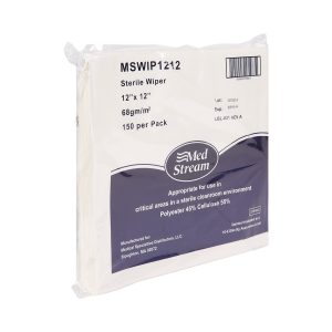 MCKESSON BRAND McKesson Cleanroom Low Lint Wipes, 12 x 12 Inch MSWIP1212