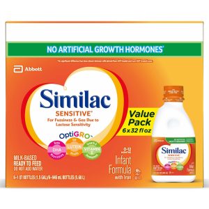 ABBOTT NUTRITION Similac® Sensitive® Ready to Use Infant Formula, 1-quart bottle 57533