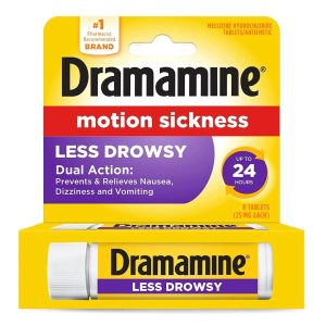 PRESTIGE MEDICAL Dramamine® Motion Sickness Meclizine Antiemetic Less Drowsy Tablets 83124800198