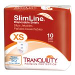 PRINCIPLE BUSINESS ENTERPRISES Tranquility® SlimLine® Heavy Protection Incontinence Brief, Extra Small 2166