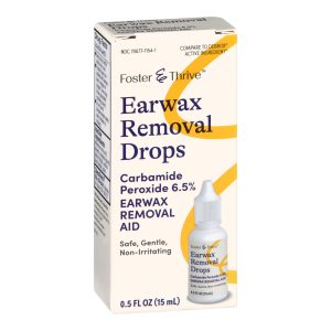 MCKESSON BRAND Foster & Thrive™ Earwax Removal Drops Carbamide Peroxide 6.5%, 0.5 Ounce 70677115401