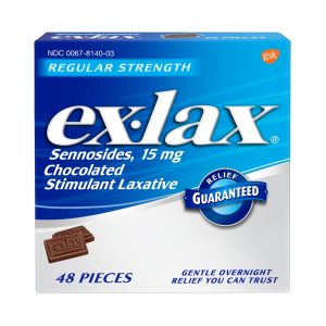 NOVARTIS Ex-lax® Sennosides Chocolate Laxative 00067000548
