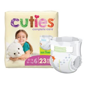 FIRST QUALITY PRODUCTS LLC Cuties® Premium Diaper, Size 6 CR6001