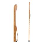 MABIS HEALTHCARE Brazos™ Twisted Oak Hitchhiker Handcrafted Walking Stick, 55-Inch, Tan 602-3000-1110