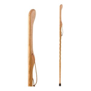 MABIS HEALTHCARE Brazos™ Twisted Oak Hitchhiker Handcrafted Walking Stick, 55-Inch, Tan 602-3000-1110