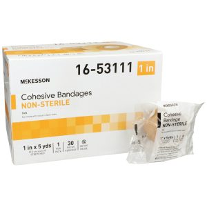MCKESSON BRAND McKesson Self-adherent Closure Cohesive Bandage, 1 Inch x 5 Yard 16-53111