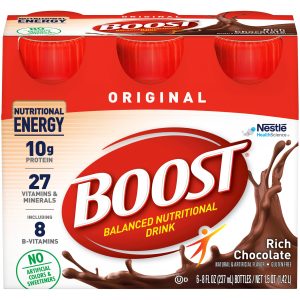 NESTLE HEALTHCARE NUTRITION Boost® Original Chocolate Balanced Nutritional Drink, 8-ounce bottle 00041679675366
