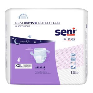 TZMO USA INC Seni® Active Super Plus Overnight Heavy Absorbent Underwear, 2X-Large S-2X12-AP1