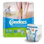 ATTENDS HEALTHCARE PRODUCTS Comfees Training Pants, 12-Hour Protection, Male Toddler, 3T – 4T, 32 to 40 lbs. CMF-B3