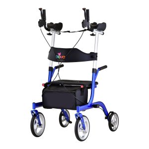 NOVA ORTHO-MED Phoenix Rise Up Four-Wheel Rollator, Blue Frame 4801BL