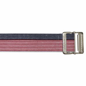 SkiL-Care™ Heavy-Duty Gait Belt with Metal Buckle, Stars & Stripes, 60 Inch 252015