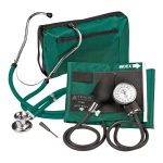 VERIDIAN HEALTHCARE LLC Sterling Series ProKit™ Aneroid Sphygmomanometer with Stethoscope, Hunter Green 02-12606