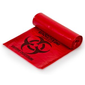 COLONIAL BAG CORP Colonial Bag Biohazard Waste Bag, 45 gallon Capacity, 40 x 46 Inch HXR46-3