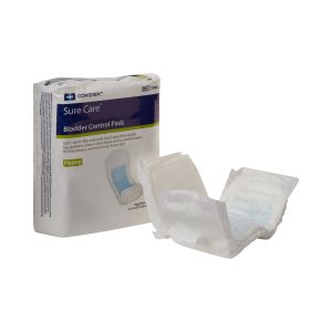 CARDINAL Sure Care™ Bladder Control Pads, Heavy Absorbency, 4 x 12.5 Inch 1140A
