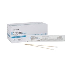 MCKESSON BRAND McKesson Sterile Swabsticks, Cotton Tip, 6 Inch Wood Shaft 24-106-1S