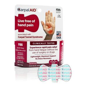 CARPAL AID LLC CarpalAid® Patch Hand-Based Carpal Tunnel Support, Small SM20PK