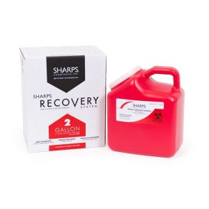 SHARPS COMPLIANCE The Sharps Disposal by Mail System® Pro-Tec® Mailback Sharps Collector, 2 Gal. 12000-012