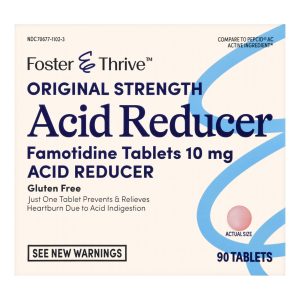 MCKESSON BRAND Foster & Thrive™ Original Strength Acid Reducer Famotidine Tablets 10 mg 70677110203