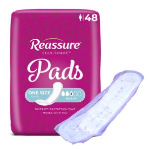 ATTENDS HEALTHCARE PRODUCTS Reassure® Flex-Shape Pad™ for Heavy Incontinence, One Size Fits Most RES-0014