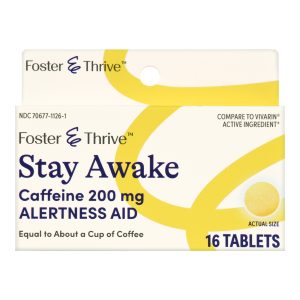 MCKESSON BRAND Foster & Thrive™ Stay Awake Caffeine 200 mg Tablets 70677112601