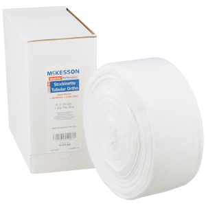 MCKESSON BRAND McKesson White Polyester Tubular Stockinette, 4 Inch x 25 Yard 16-4TS-425