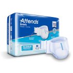 ATTENDS HEALTHCARE PRODUCTS Attends® Briefs, Adult, Medium, Heavy Absorbency, Disposable, White DDA20