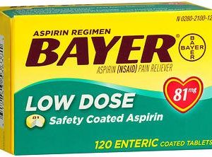 Bayer Low Dose Safety Coated Aspirin 81 mg Tablets 00280210012
