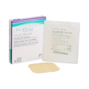 CONVATEC DuoDerm® Extra Thin Hydrocolloid Dressing, 4 x 4 Inch 187955