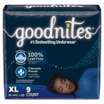 KIMBERLY CLARK GoodNites® Bedwetting Underwear, Extra Large for Boys weighing 95 – 140 lbs. 55592