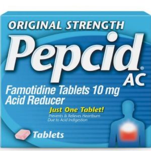 J & J SALES Pepcid® AC Famotidine 10 mg Acid Reducer Tablets Original Strength 16837087220