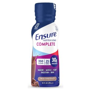 ABBOTT NUTRITION Ensure Complete® Nutrition Shake, Chocolate, 10-ounce Bottle 68056