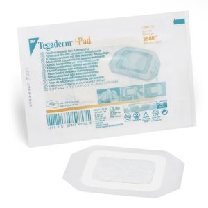 SOLVENTUM CORPORATION 3M™ Tegaderm™ Transparent Film Dressing with Pad, 3.5 x 4 Inch 3586